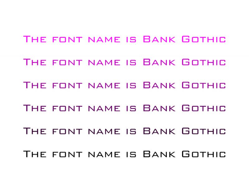 دانلود فونت بنک گوتیک Bank Gothic